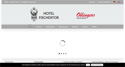 Desktop Screenshot of hotel-fischertor.de